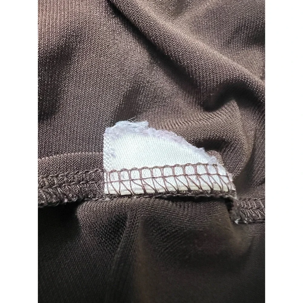 Michael Kors Mini Dress Small‎ Belted 90s Y2K Disco V-Neck Chocolate Brown